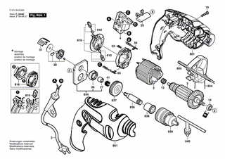 BOSCH Aufbausatz | Ersatzteile fr 6438 | F000613018
