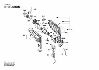 BOSCH Bohrfutterschlssel SG2 | Ersatzteile fr 6604 JA | 1607950045
