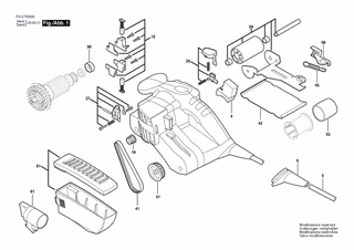 BOSCH Riegelschaltschloss | Ersatzteile für 7500 | 2610930940