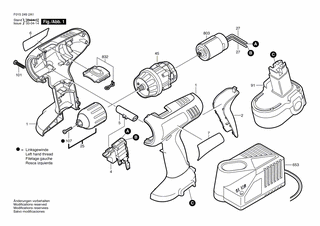 BOSCH Senkschraube M5x20 | Ersatzteile für 2590 | 2609110721