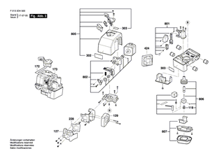BOSCH Einklebeblatt | Ersatzteile f�r 3D45 | 1619PA9783