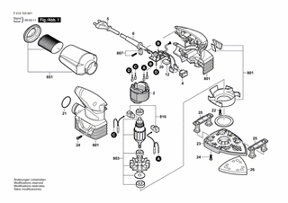 BOSCH Gehäusesatz | Ersatzteile für 7250 | 2610399627