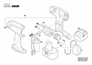 BOSCH Gehäusesatz | Ersatzteile für 2395 | 2610Z02180