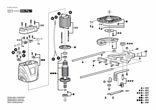 BOSCH Anker 230V | Ersatzteile für 1101 | 2610Z00979