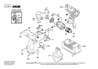 BOSCH Schraube SCHWARZ | Ersatzteile fr 2645 | 2610909719