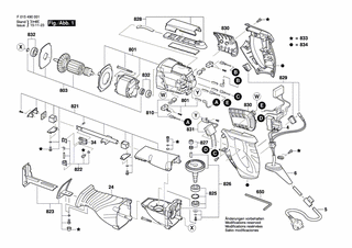 BOSCH Winkelschraubendreher DIN 911-4 | Ersatzteile fr 4900 | 2607950004