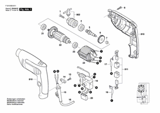 BOSCH Spindel | Ersatzteile fr 6538 | 1619P05036