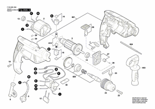 BOSCH Zusatzhandgriff | Ersatzteile für 6613 | 1619PA6005