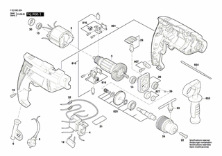 BOSCH Bohrfutter | Ersatzteile für 6616 | 1619PA6062