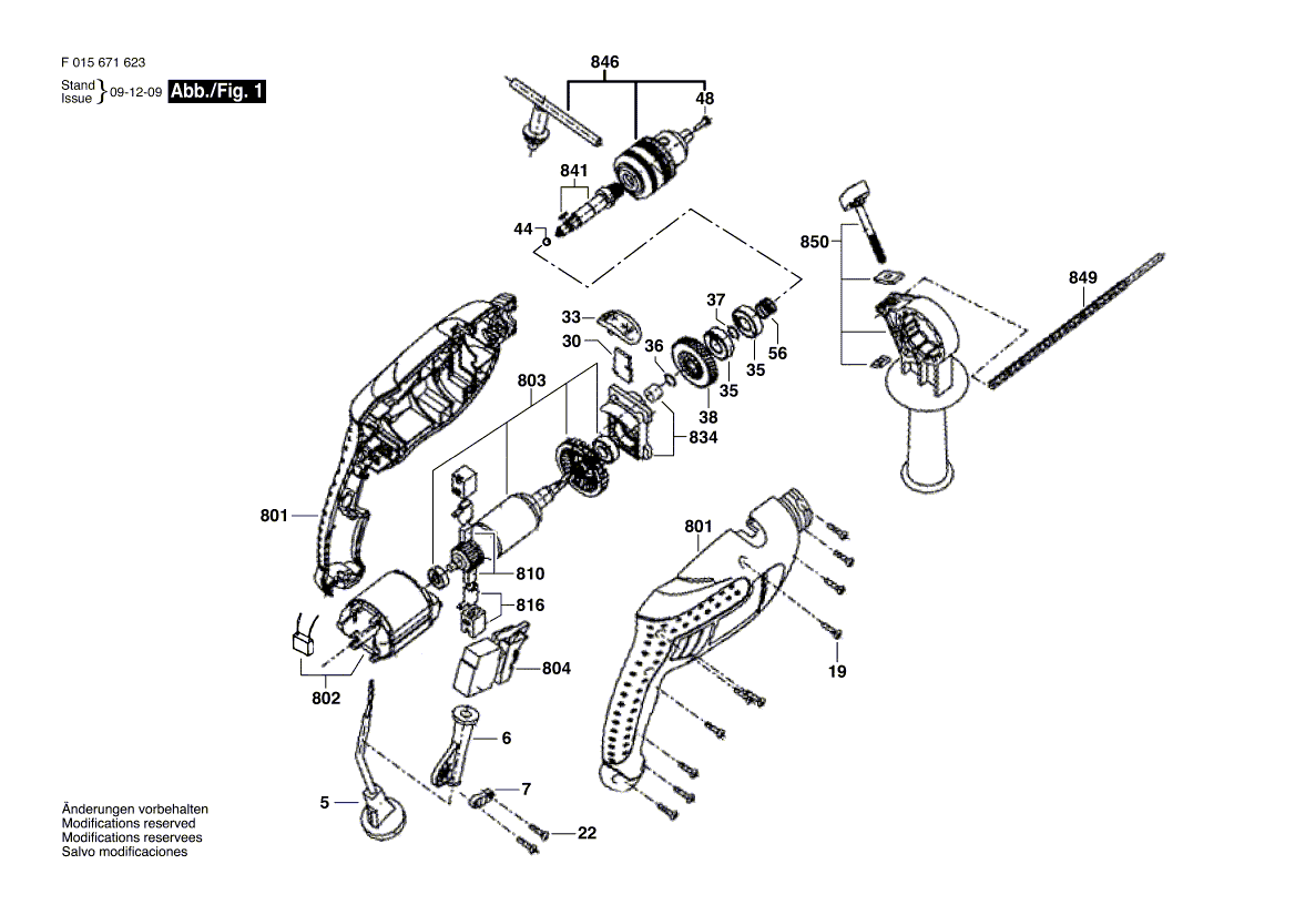 BOSCH Aufbausatz Ersatzteile f r 6716 F015671623 F000613046