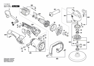 BOSCH Motorgehuse | Ersatzteile fr 9080 | 1619PA3006