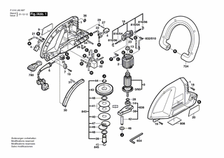 BOSCH Typschild | Ersatzteile für Heckenschere | 160111A3H3