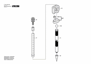 BOSCH Stativfuss | Ersatzteile fr 4608TMA | 2610A10529