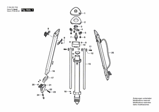 BOSCH Stativfuss | Ersatzteile fr FGHD20 Black | 2610A09014