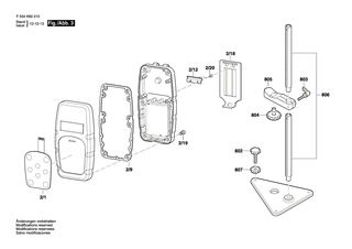 BOSCH Membranschalter | Ersatzteile für DWPL-20 | 2610A08917