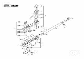 BOSCH Einklebeblatt | Ersatzteile fr MT100 | 2610A04423