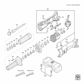 FEIN AGSZ 18-280 LBL (18V) - 71230200940