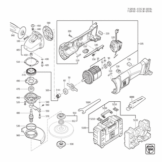 FEIN Elektronik | Ersatzteile für CCG 18-125 BL (18V) | 30762587990