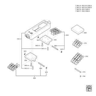 FEIN Geh�use | Ersatzteile f�r RSG EX 1500 B (50Hz, 400V) | 31207332000