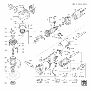 FEIN Luftleitring | Ersatzteile für WSG 11-125 (C) | 31428179000