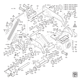 FEIN Kurbel | Ersatzteile f�r RSG 1500 A (50Hz, 400V) | 32122007017