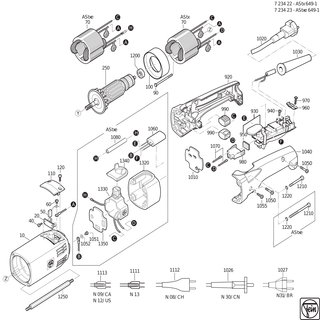 FEIN Spannh�lse | Ersatzteile f�r AStxe 649-1 (60Hz, 220V) | 40238041005