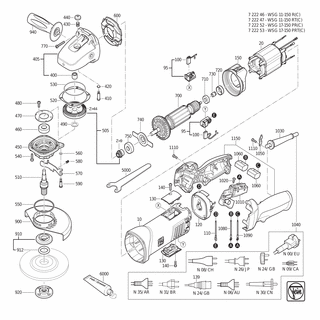 FEIN Anti-Vibrationshandgriff | Ersatzteile für WSG 17-150 PRT (C) | 32119124010