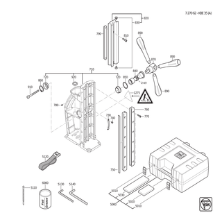 FEIN Flachkopfschraube | Ersatzteile für KBE 35 (A) (50/60Hz, 220/230V) | 43013048041