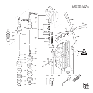 FEIN Rillenkugellager | Ersatzteile f�r KBU 35-2 Q (A) | 41701001172