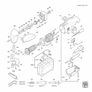 FEIN Schraube | Ersatzteile für BLS 1.6 X (60Hz, 220V) | 43070001006