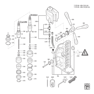 FEIN Rillenkugellager | Ersatzteile f�r KBU 35 Q (A) | 41701000015