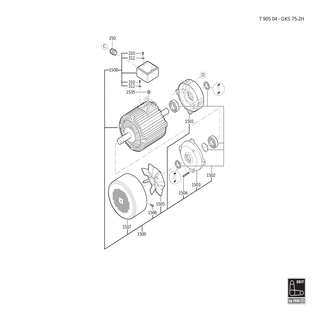 FEIN Flansch B14 | Ersatzteile für GRIT GKS 75 2H | 39000001563