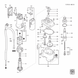 FEIN Kugelhahn Set | Ersatzteile für KBE 35 (50/60Hz, 220/230V) | 30240357010