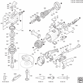 FEIN Deckel | Ersatzteile für WSB 20-230 (60Hz, 220V) | 32427118006