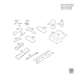 FEIN Zahnscheibe M5 | Ersatzteile f�r RSG EX 1500 B (50Hz, 400V) | 42439004051