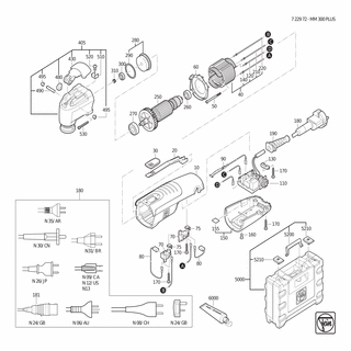 FEIN Schleifplatten-Set, gelocht | Ersatzteile für MM 300 | 63806136220