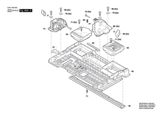 BOSCH Sperrhebel | Ersatzteile f�r GKT 18V-52 GC | 2602051004
