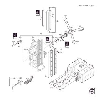 FEIN Zylinderschraube | Ersatzteile f�r KBM 50 Q (B) (50-60Hz, 220-230V) | 43035013058