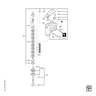 FEIN Druckst�ck | Ersatzteile f�r AMM 700 1.7 Q AS (18V) | 31415181000