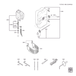 FEIN Stiftschl�ssel SW6 | Ersatzteile f�r KBU 110-4 M (A) (50-60Hz, 220-230V) | 62907004005