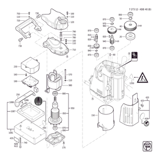 FEIN Beh�lter | Ersatzteile f�r KBB40 (B) (50-60Hz, 220-230V) | 32198190030