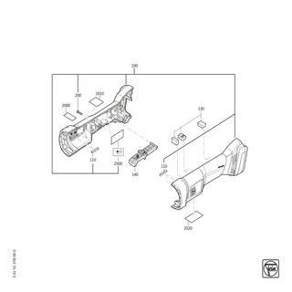 FEIN Zwischenlager | Ersatzteile f�r CCG 18-125-10 PD-SEC AS (18V) | 31506423000