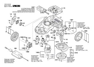 BOSCH Antriebseinheit | Ersatzteile f�r Indego 1000 Connect | F016104251