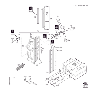 FEIN Rillenkugellager | Ersatzteile f�r KBE50-2 (D) (50-60Hz, 220-230V) | 41701025051