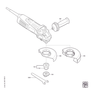 FEIN Kabel mit Stecker | Ersatzteile f�r CG 17-125 Inox | 31324000057