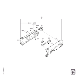 FEIN Kabelt�lle | Ersatzteile f�r CG 15-125 BL (50-60Hz, 230V) | 31413282000