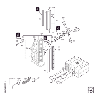 FEIN Zylinderschraube | Ersatzteile f�r KBM 65 UQW (50-60Hz, 220-230V) | 43035076041