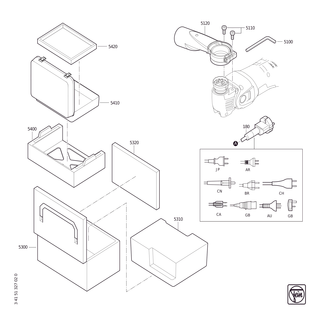 FEIN Deckeleinlage L-BOXX FEIN | Ersatzteile f�r MM 700 (50-60Hz, 220-230V) | 33906420000
