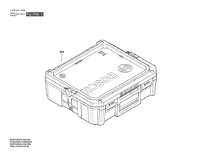 BOSCH Single SystemBox - size S - 1600A013NM