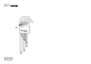 BOSCH PRO Key Hex SET 9p - 1600A016L9